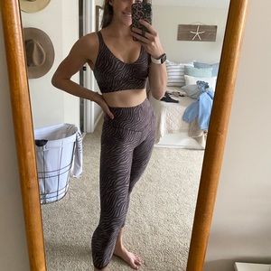 Aerie Zebra Print Workout Set